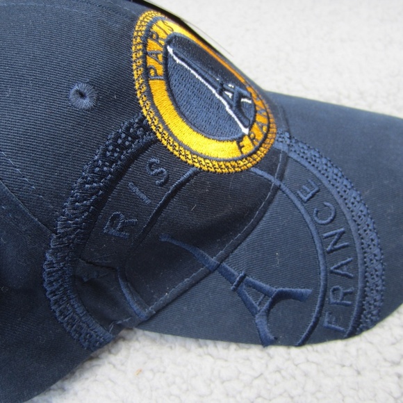 Paris France Hat  Embroidered City Of Lights Eiffle Tower Adjustable Back NWT - Picture 8 of 14